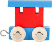 Lettertrein - Locomotief en Eindwagon - Blauw