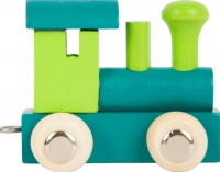 Lettertrein - Locomotief en Eindwagon - Groen