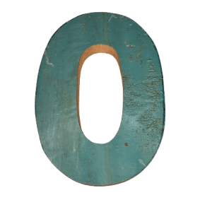 Houten Letter - Letter O - Code HBO-3