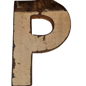 Houten Letter - Letter P - Code HBP-3